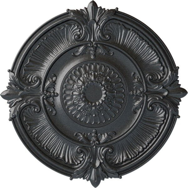 Ekena Millwork Attica Acanthus Leaf Ceiling Medallion (Fits Canopies up to 4 5/8"), 53 1/2"OD x 3 1/2"P, Pewter CM53ATPES - main